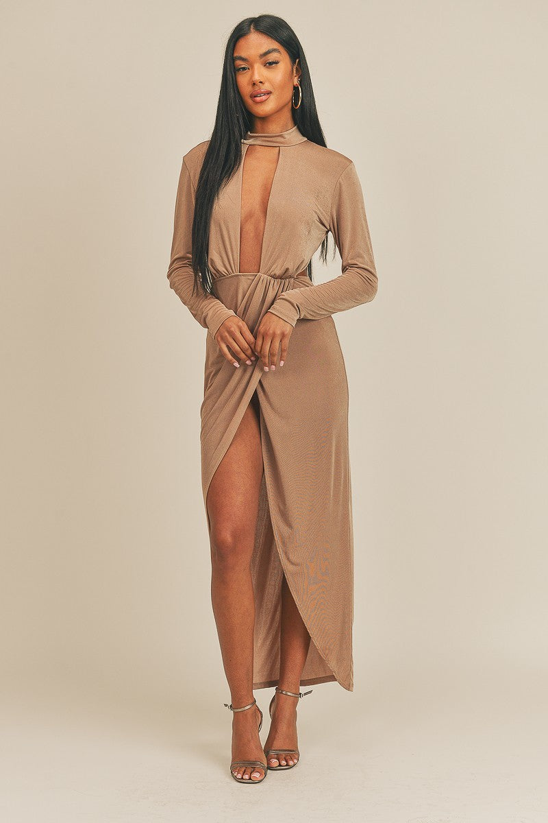 Pecan Sandy Maxi Dress