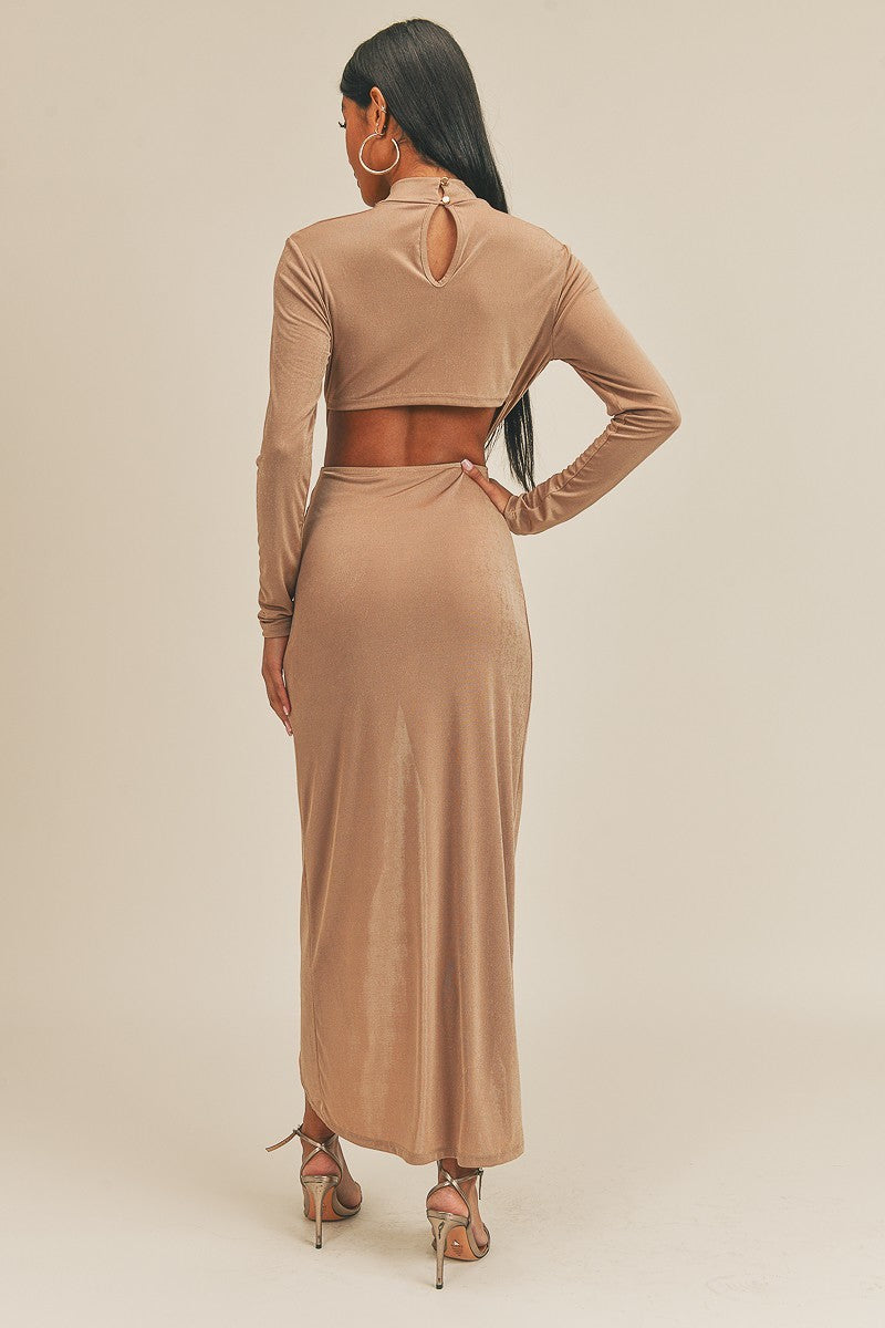 Pecan Sandy Maxi Dress