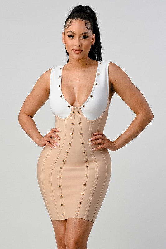 Beaded Bandage Dress